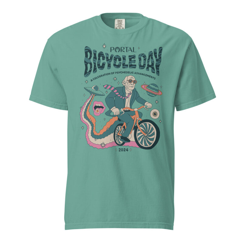 Bicycle Day T-shirt - Seafoam - Image 2