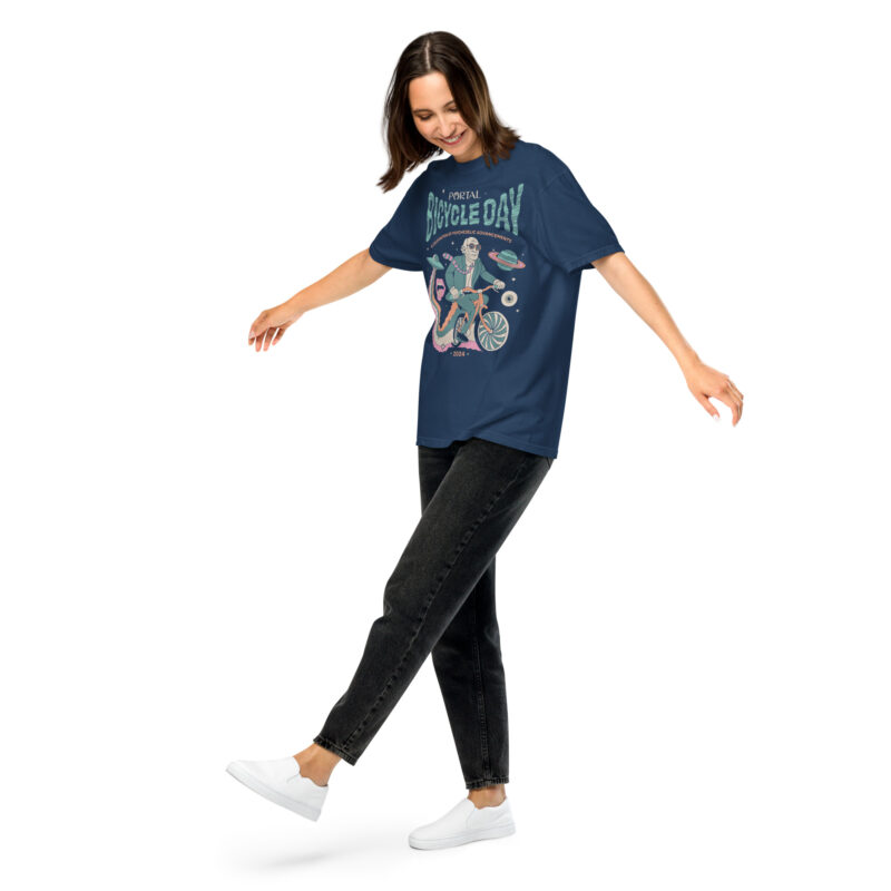 Bicycle Day T-shirt - True Navy